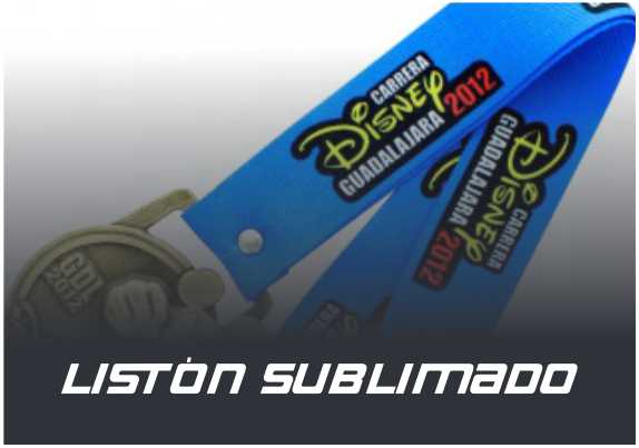 Listón sublimado para medallas y Resorte sublimado para cintas de números.